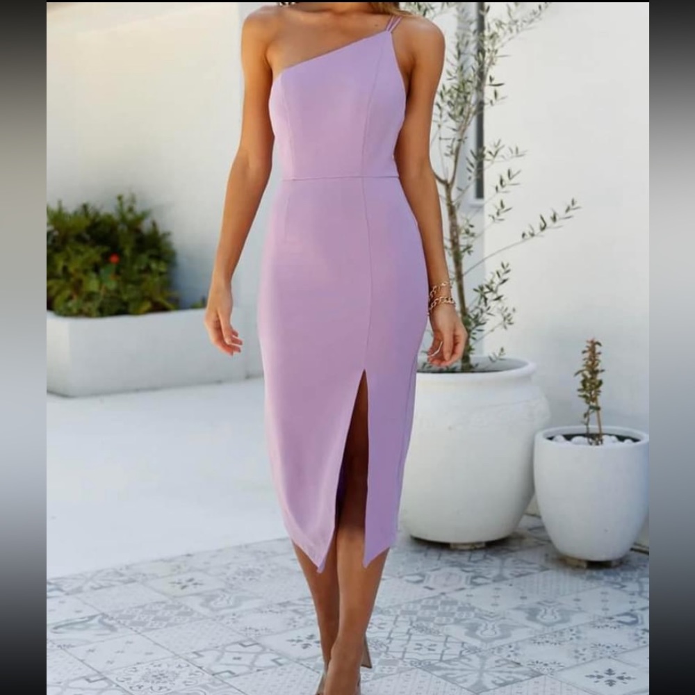 Hello Molly Taking it Back Dress- Lilac